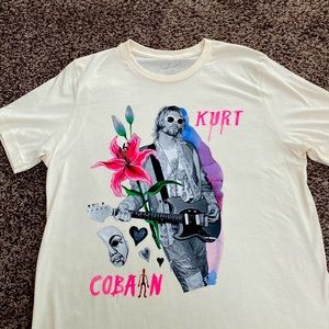 Kurt Cobain Nirvana Band oversized Tee Size Large
